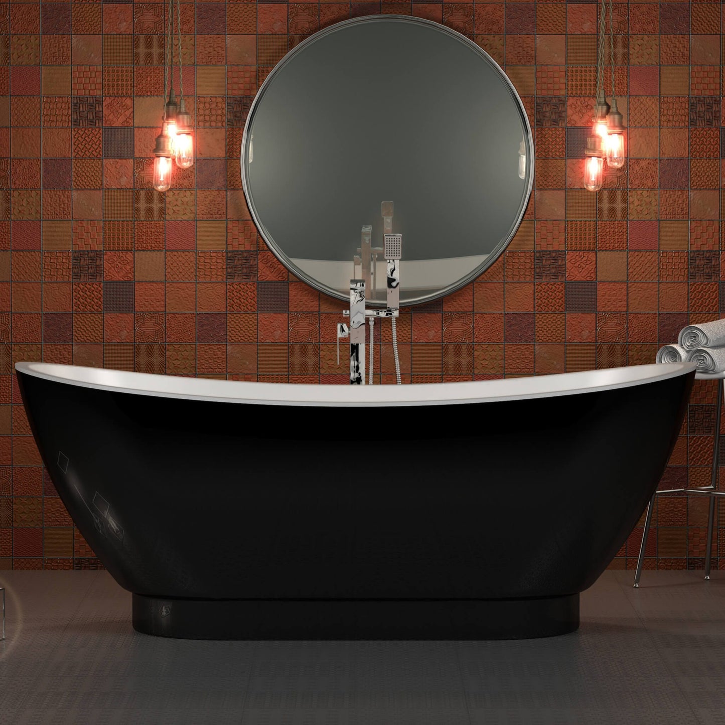 Charlotte Edwards Bathtubs Black Richmond - Gloss Black