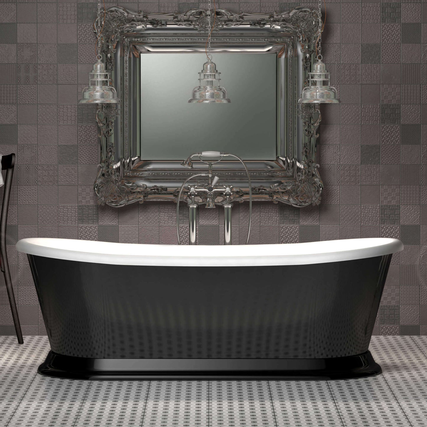 Charlotte Edwards Bathtubs Black Rosemary - Gloss Black