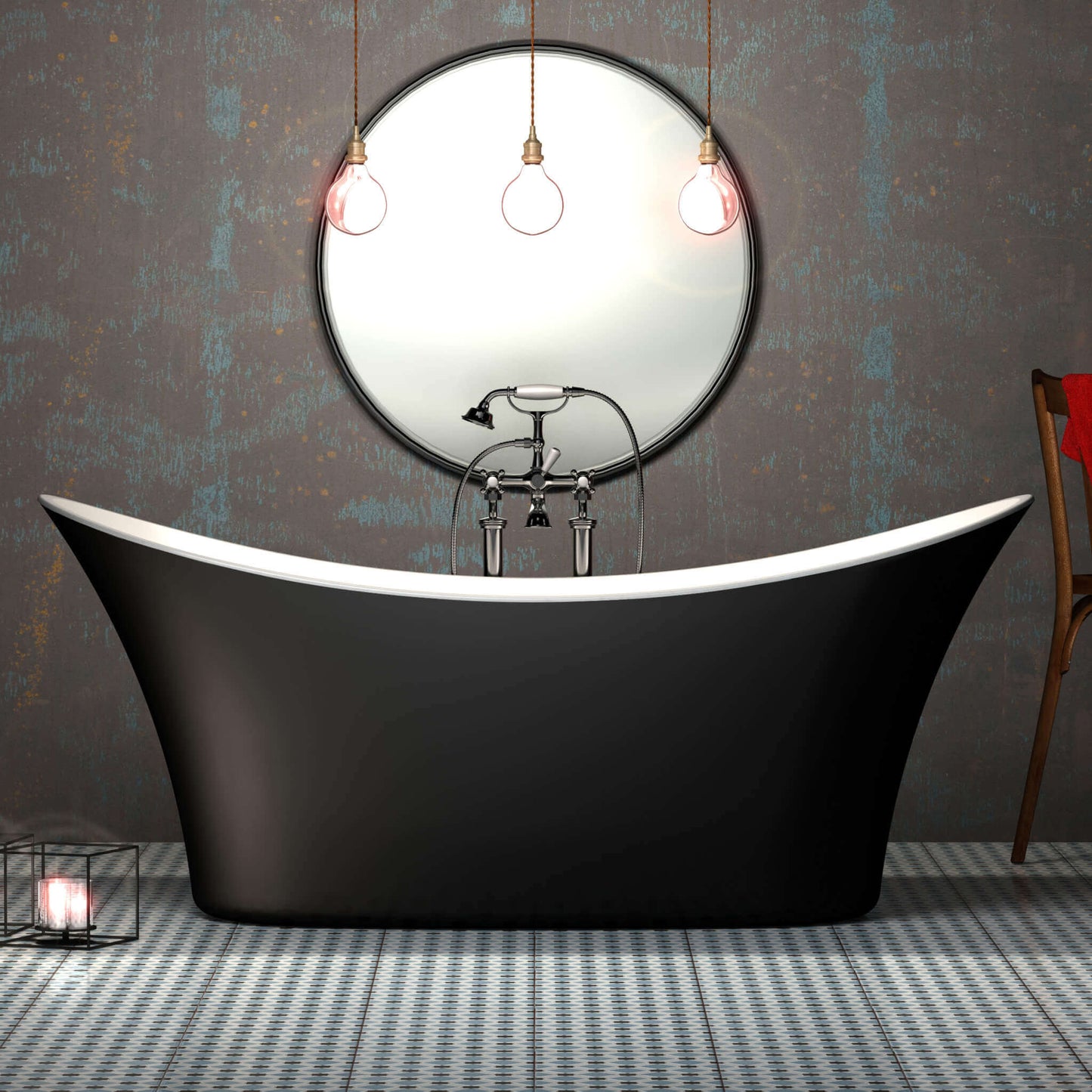 Charlotte Edwards Bathtubs Harrow - Matt Black