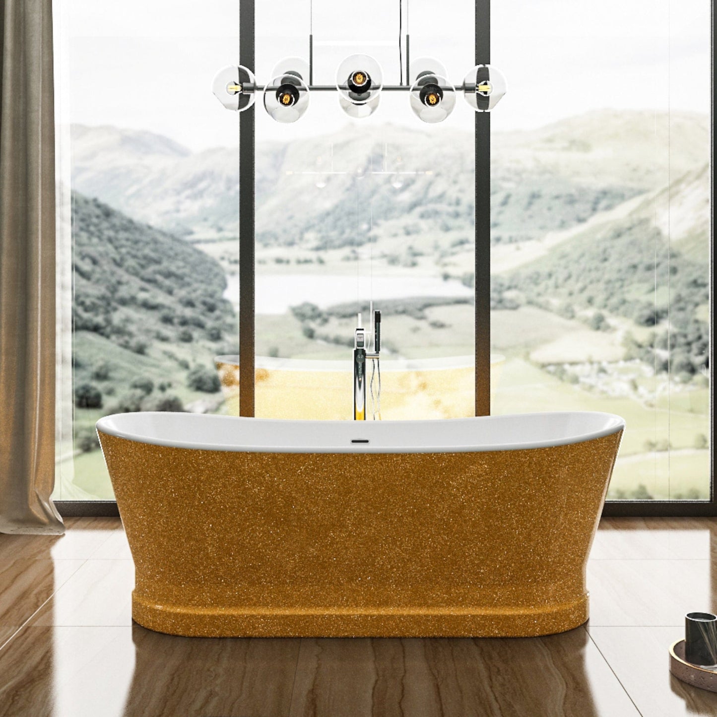 Charlotte Edwards Bathtubs Jupiter - Sparkling Gold