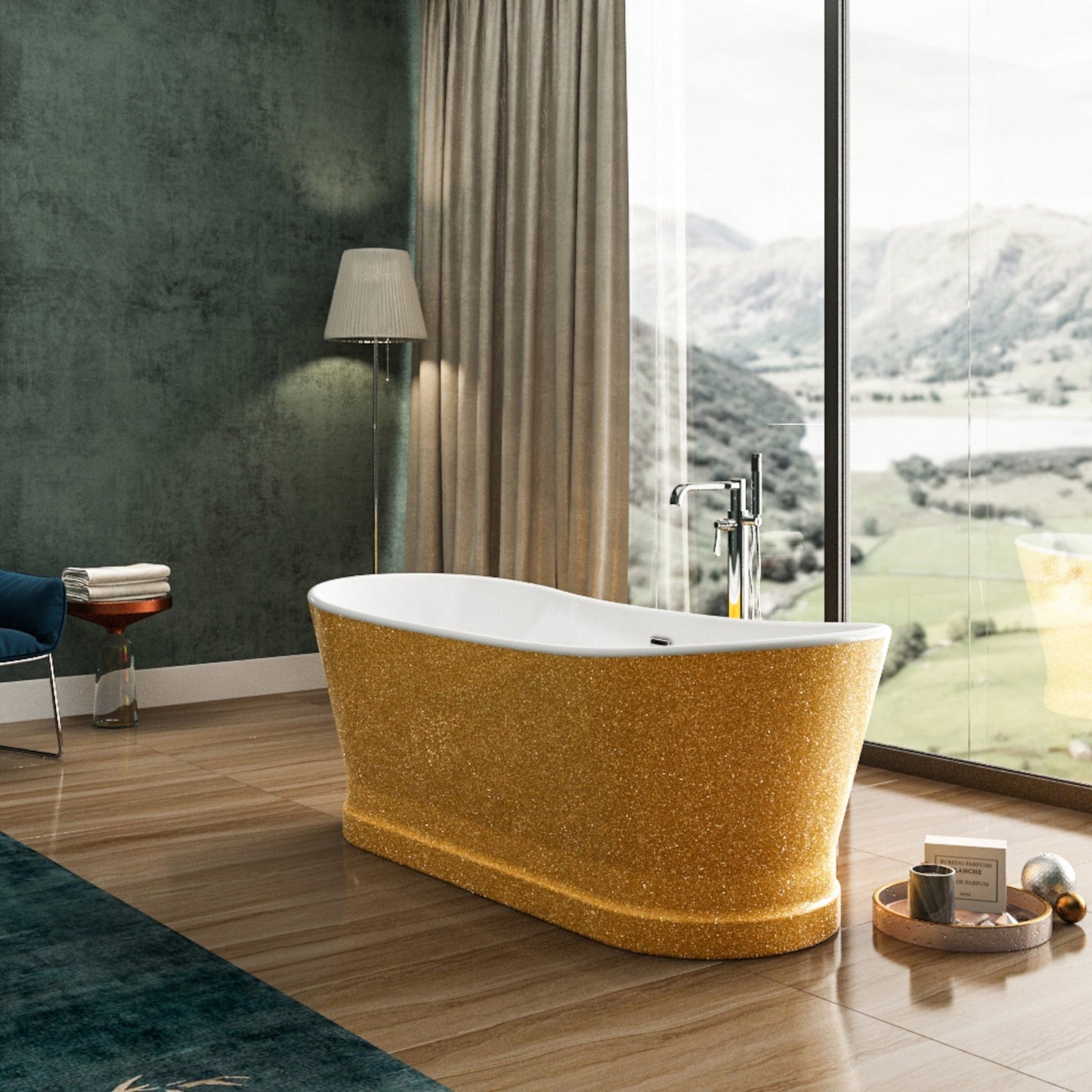 Charlotte Edwards Bathtubs Jupiter - Sparkling Gold