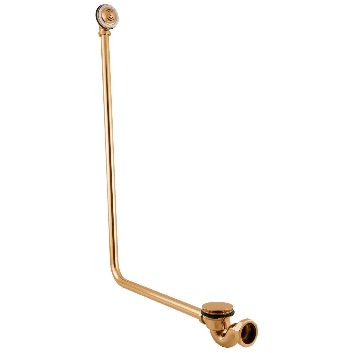 Hurlingham Brass Bath Exposed Clicker Waste System