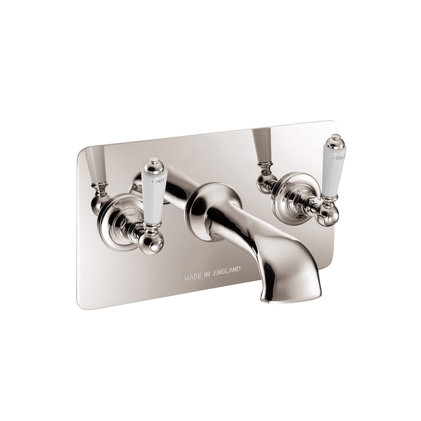 Hurlingham Nickel Wall Mounted Bath Filler Plate