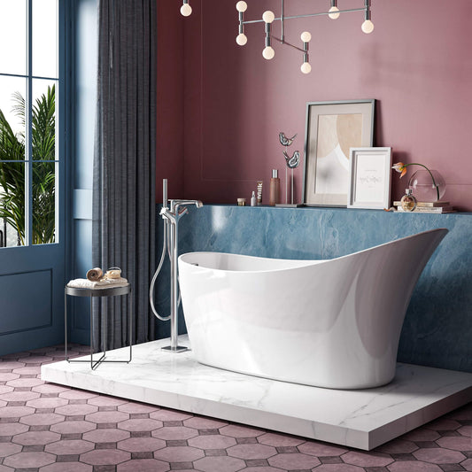 Charlotte Edwards Bathtubs 1590 X 680 X 800 mm / White Portobello - Gloss White