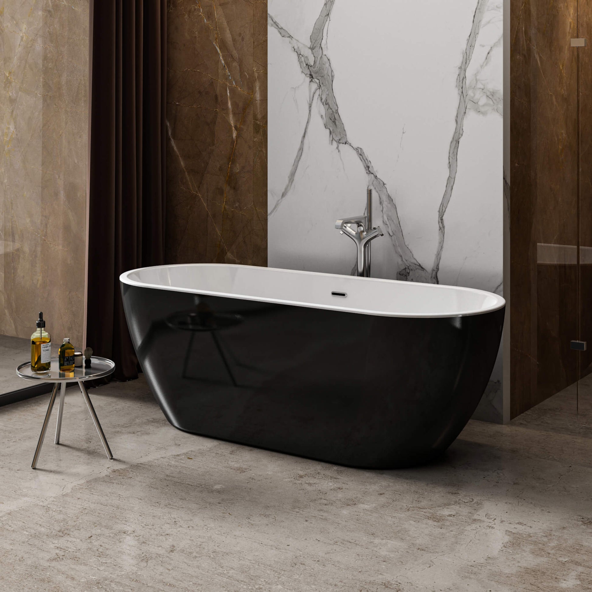 Charlotte Edwards Bathtubs 1690 X 730 X 600 mm Belgravia - Gloss Black