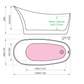 Charlotte Edwards Bathtubs 1720 X 730 X 800 mm / Custom colour Portobello - Gloss White