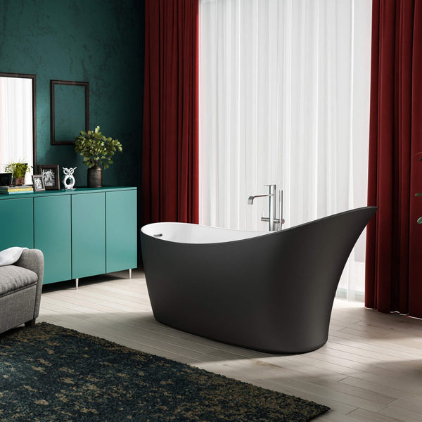 Charlotte Edwards Bathtubs 1720 X 730 X 800 mm Portobello - Matt Black