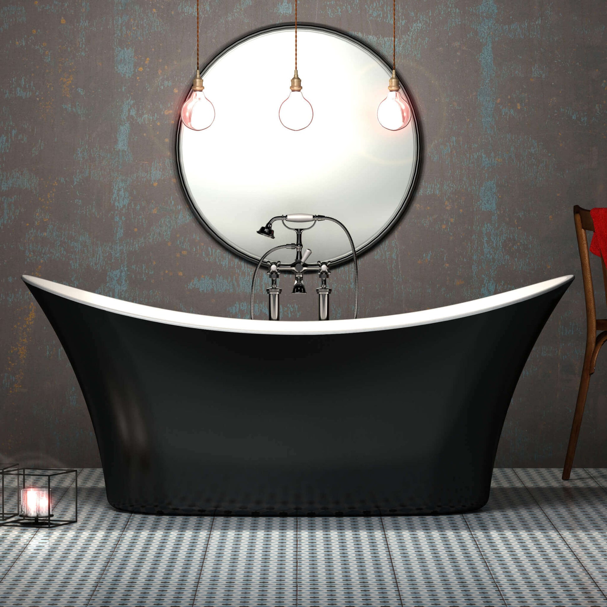 Charlotte Edwards Bathtubs Black Harrow - Gloss Black