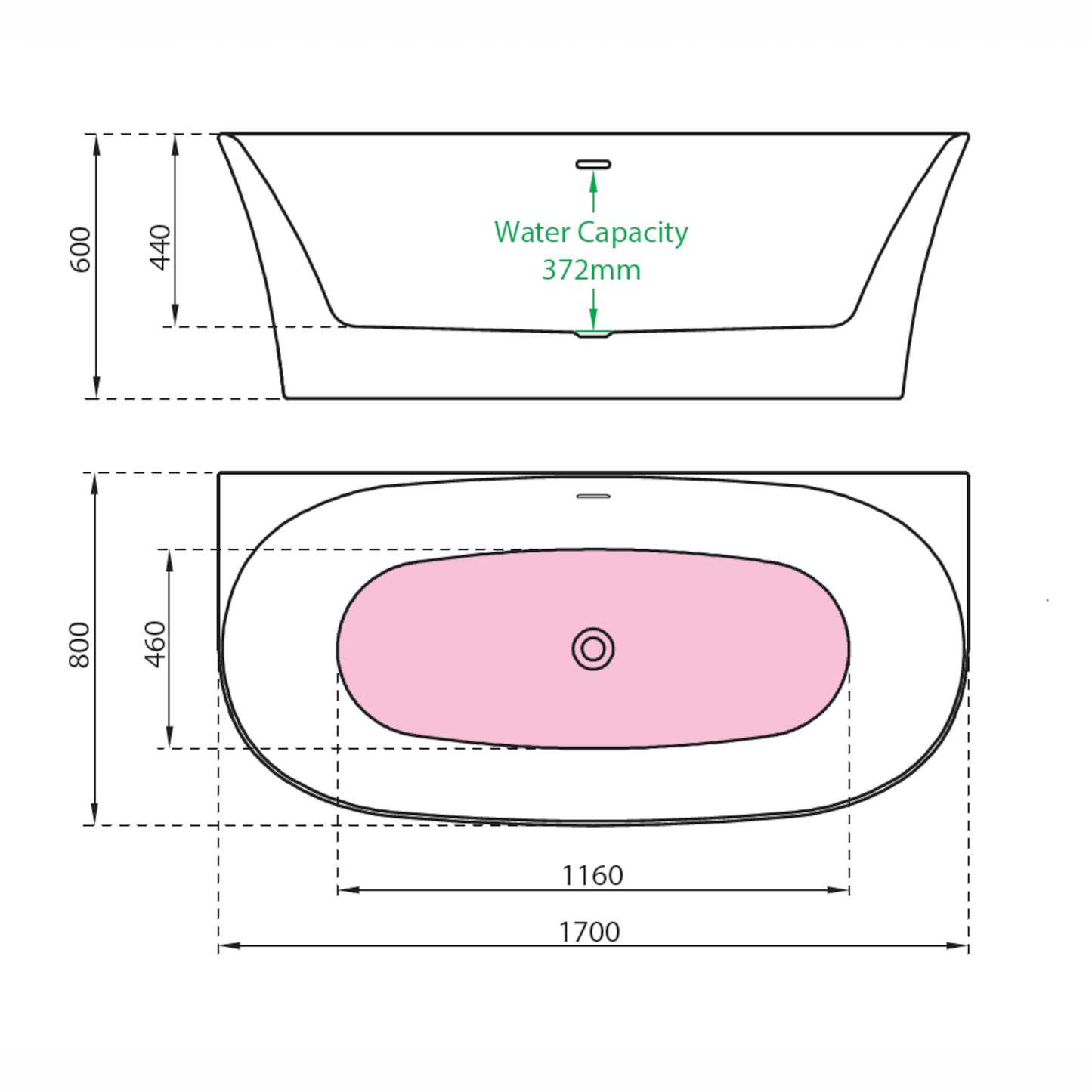 Charlotte Edwards Bathtubs Custom colour Carme - Gloss White
