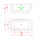 Charlotte Edwards Bathtubs Custom colour Cyllene - Gloss White
