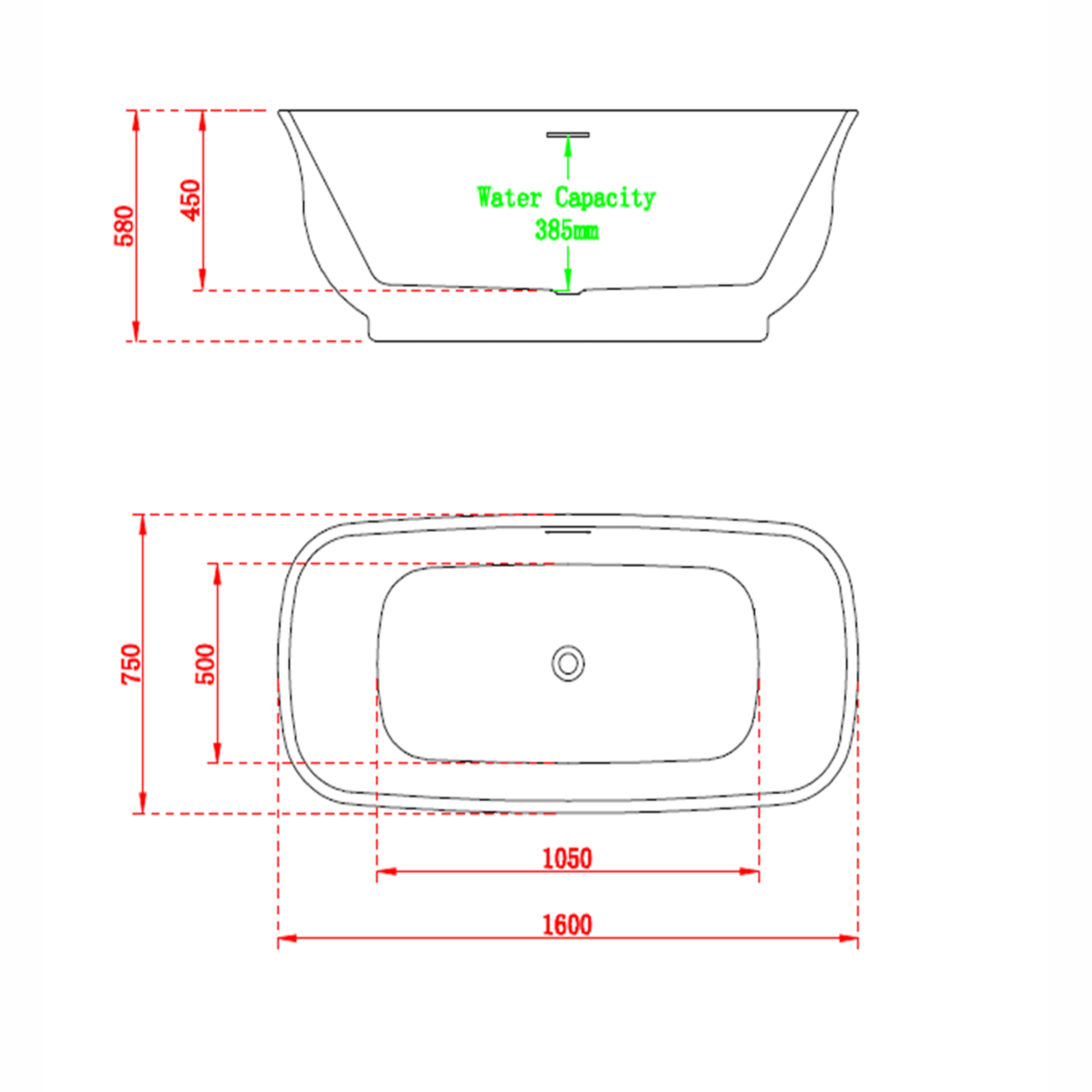 Charlotte Edwards Bathtubs Custom colour Cyllene - Gloss White