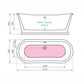Charlotte Edwards Bathtubs Custom colour Rosemary - Gloss White