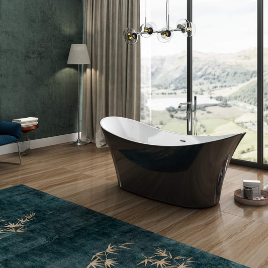 Charlotte Edwards Bathtubs Harrow - Gloss Black