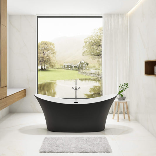 Charlotte Edwards Bathtubs Harrow - Matt Black