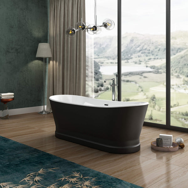Charlotte Edwards Bathtubs Jupiter - Matt Black