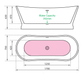 Charlotte Edwards Bathtubs Jupiter - Sparkling Silver