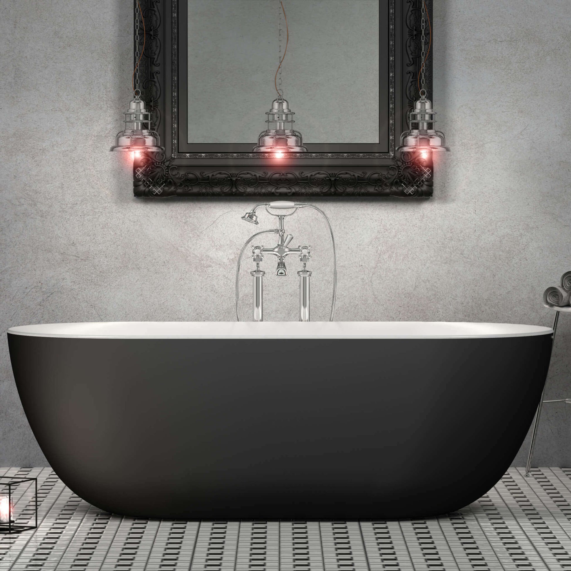 Charlotte Edwards Bathtubs Mayfair - Matt Black