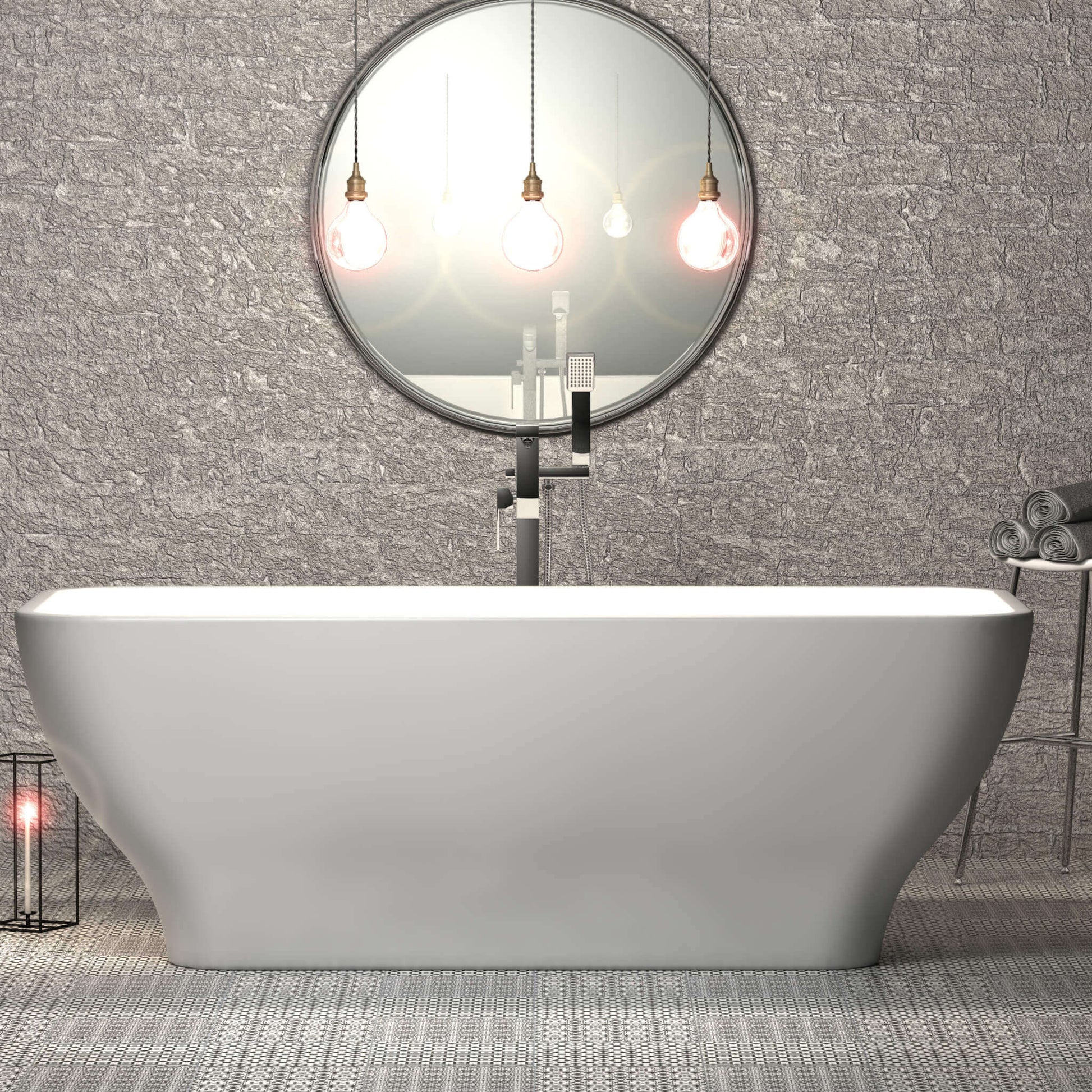 Charlotte Edwards Bathtubs Thebe - Gloss White