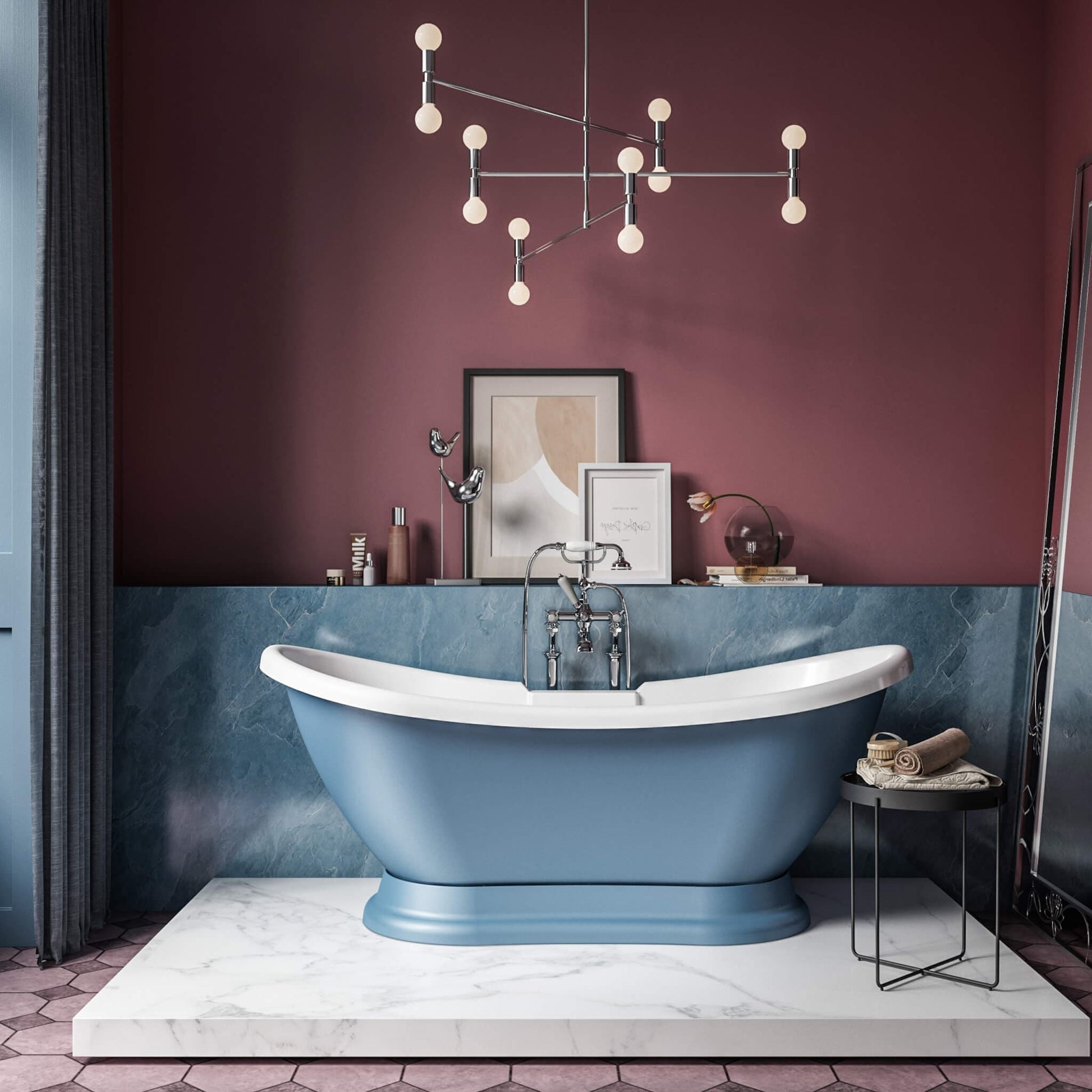 Charlotte Edwards Bathtubs Trafalgar - Ultramarine Blue