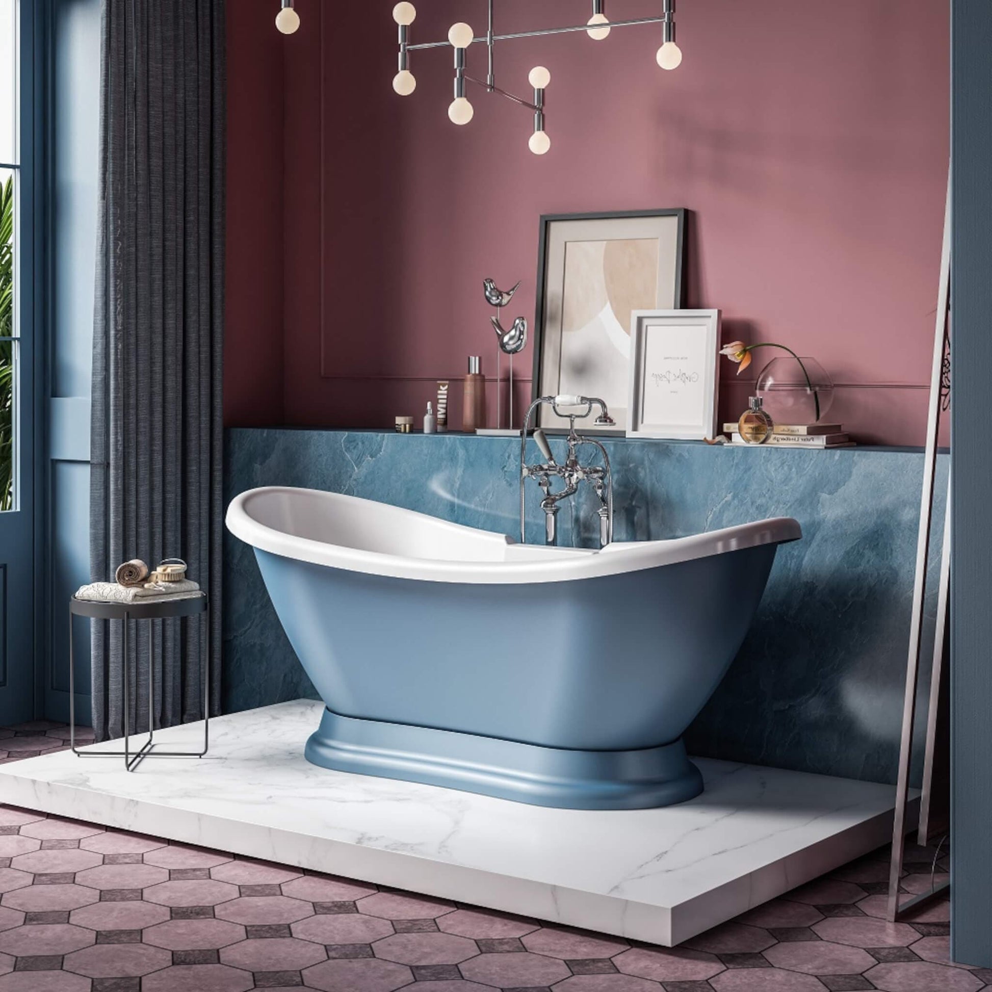 Charlotte Edwards Bathtubs Trafalgar - Ultramarine Blue