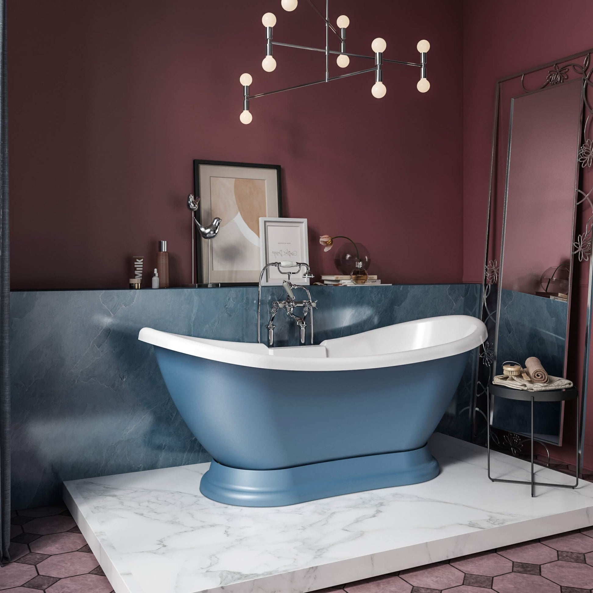 Charlotte Edwards Bathtubs Trafalgar - Ultramarine Blue