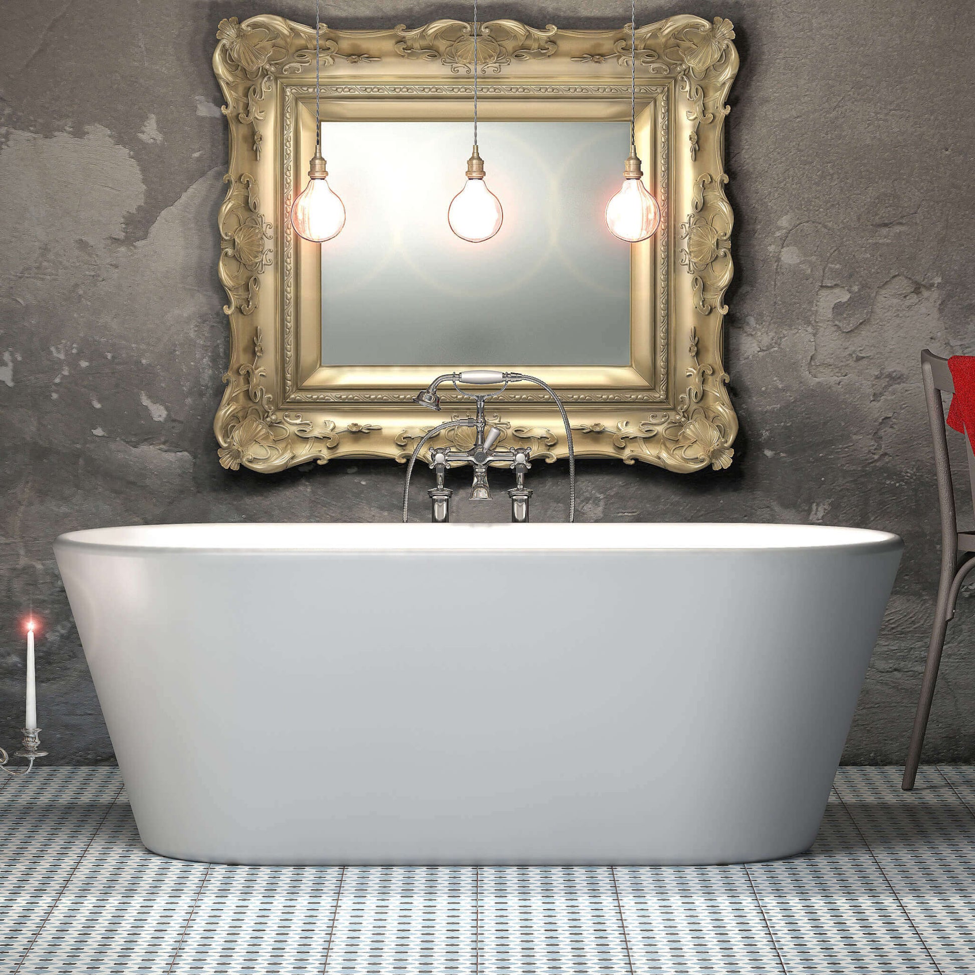 Charlotte Edwards Bathtubs White Grosvenor - Gloss White