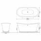 Hurlingham Bathtubs Black Caravel Bateau