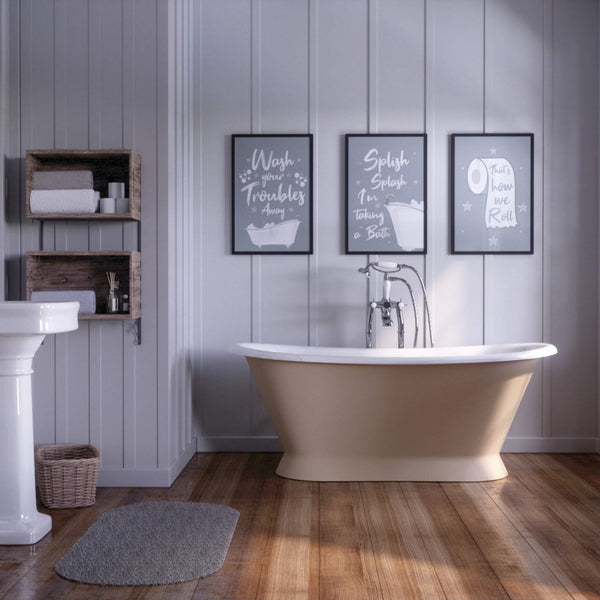 Hurlingham Bathtubs Beige Caravel Bateau