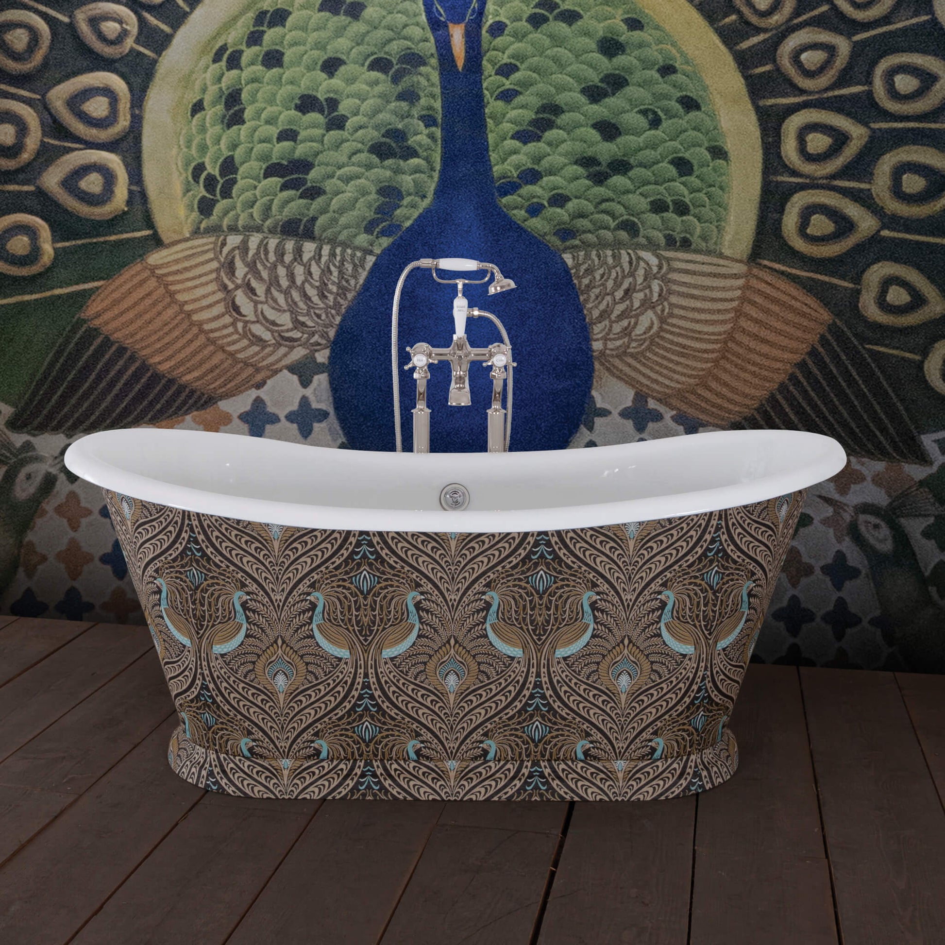 Hurlingham Bathtubs Black Caravel Bateau
