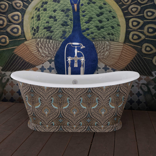 Hurlingham Bathtubs Black Caravel Bateau