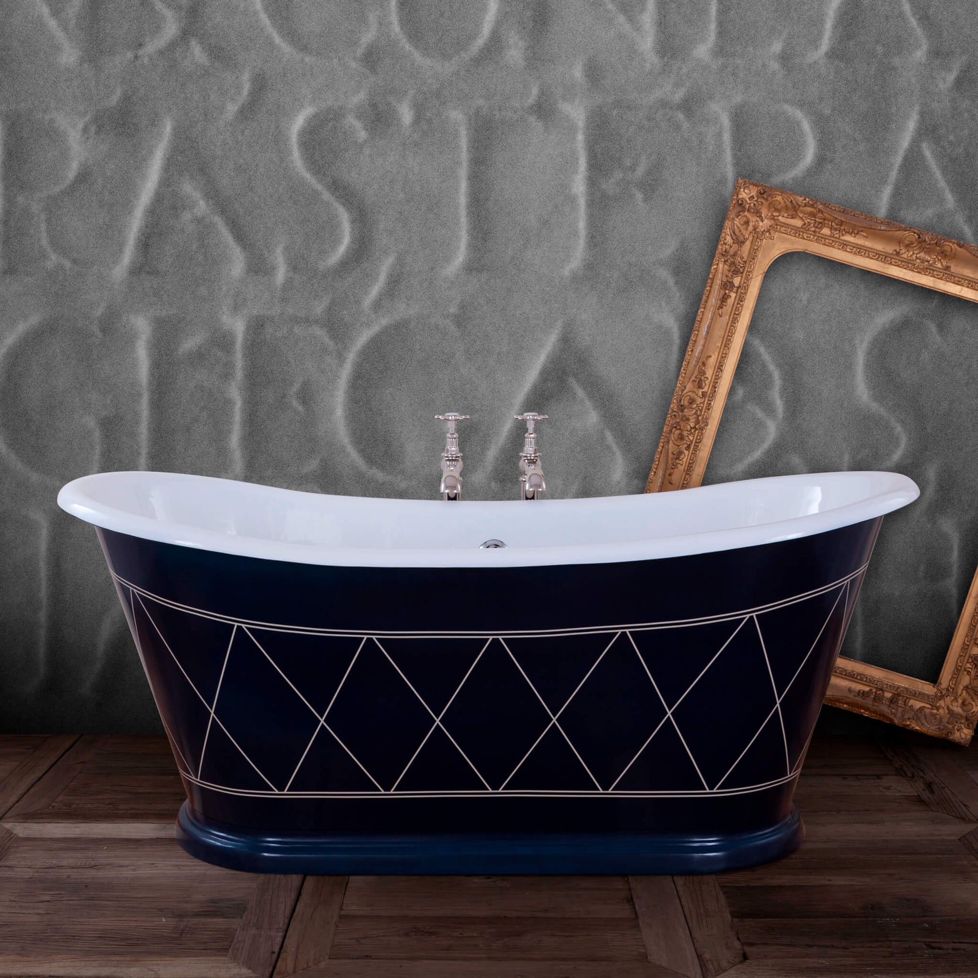 Hurlingham Bathtubs Black Caravel Bateau