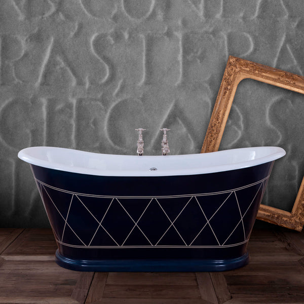 Hurlingham Bathtubs Black Caravel Bateau