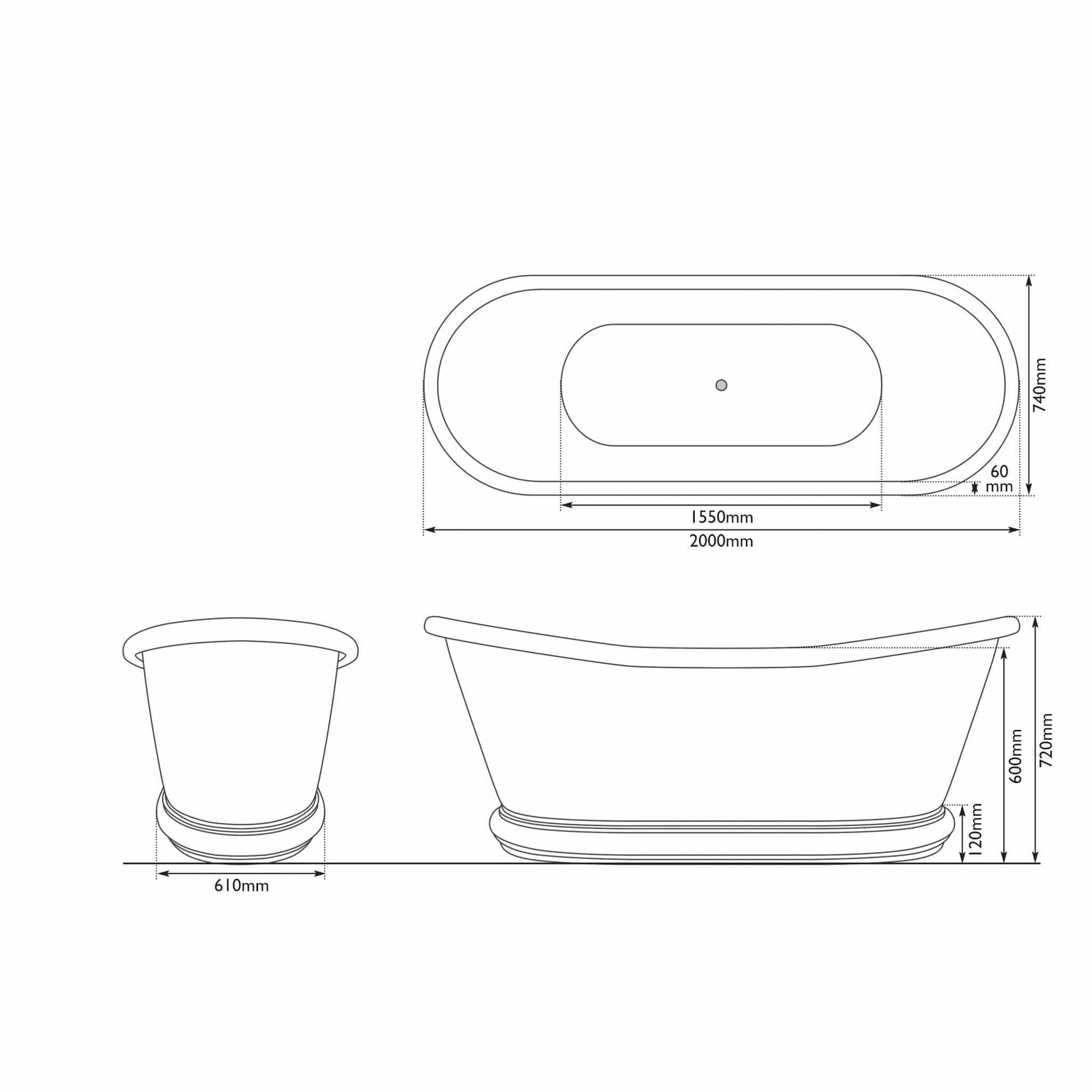 Hurlingham Bathtubs Copper Bulle Reserve