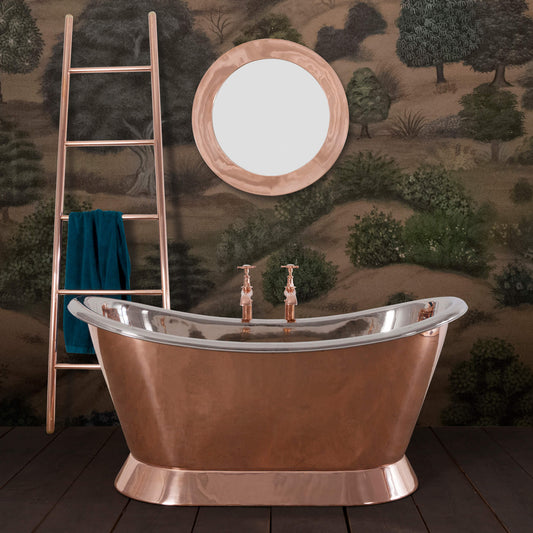 Hurlingham Bathtubs Copper Copper Bateau - Small