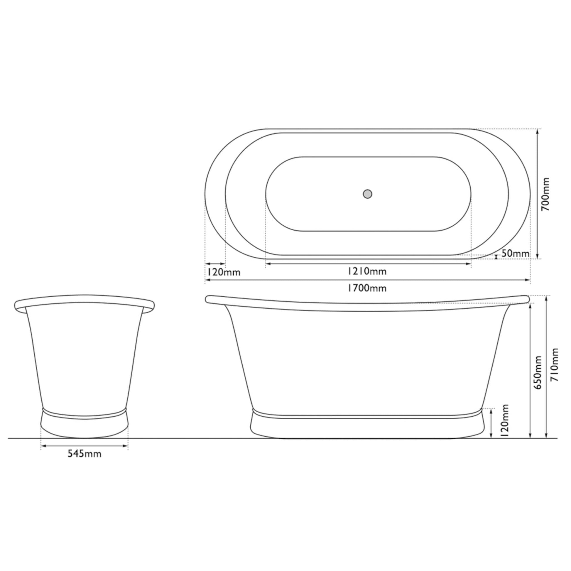 Hurlingham Bathtubs Copper Godolphin