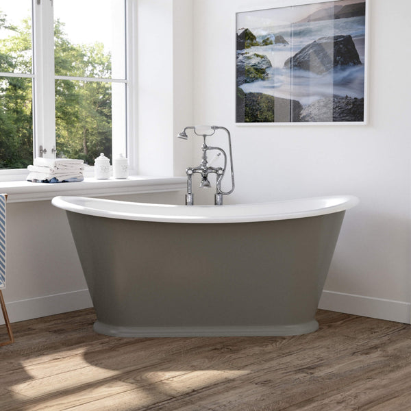 Hurlingham Bathtubs Grey Caravel Bateau