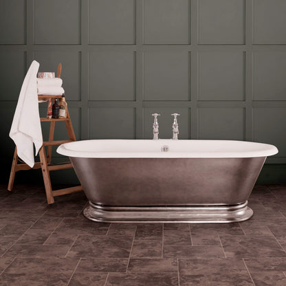 Hurlingham Bathtubs Grey / With Shikara - Pewter Lustre