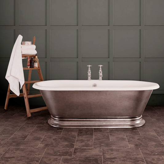 Hurlingham Bathtubs Grey / With Shikara - Pewter Lustre