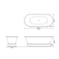Hurlingham Bathtubs Nickel Zille - Nickel