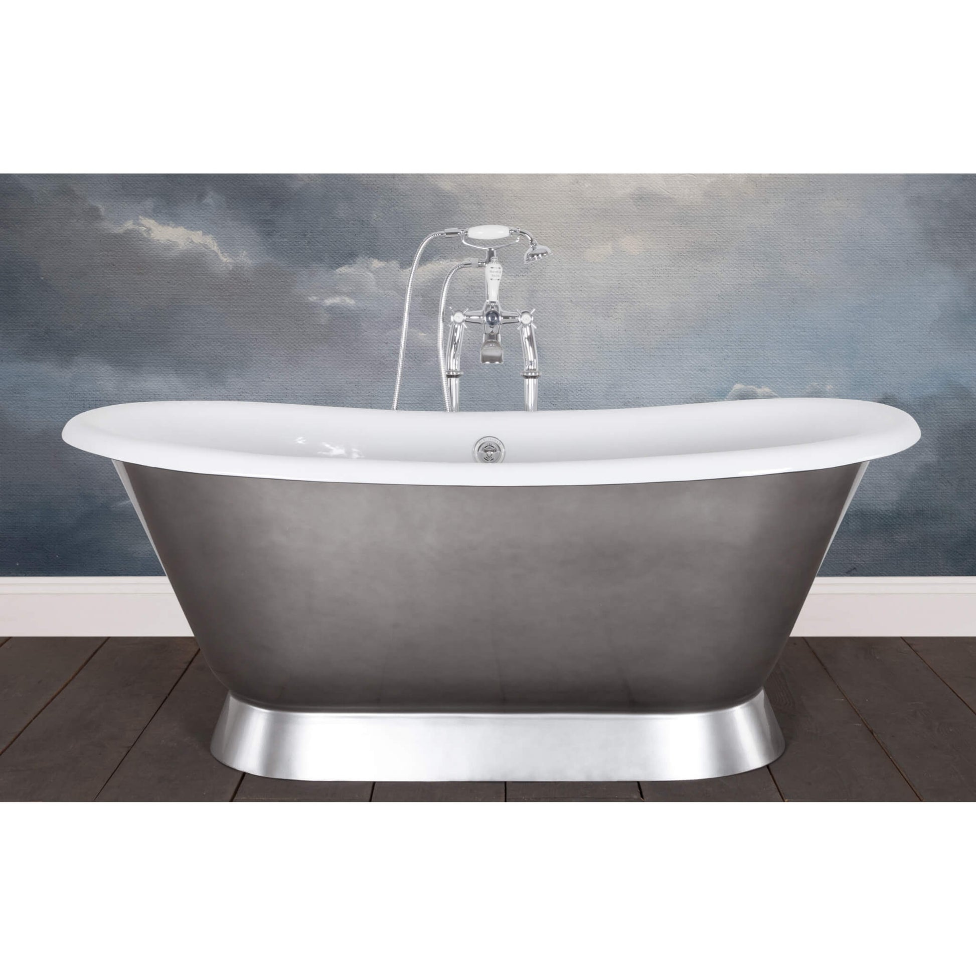 Hurlingham Bathtubs Pewter Lustre Chaucer