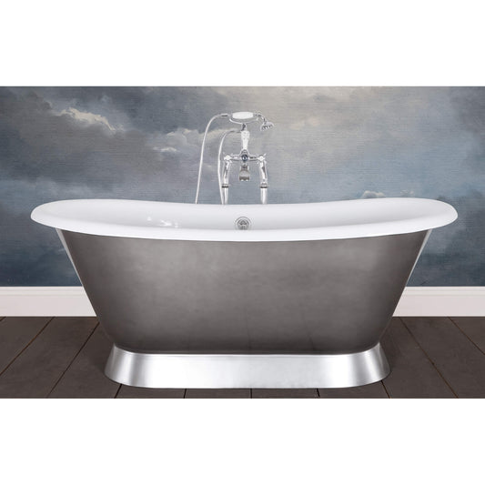 Hurlingham Bathtubs Pewter Lustre Chaucer