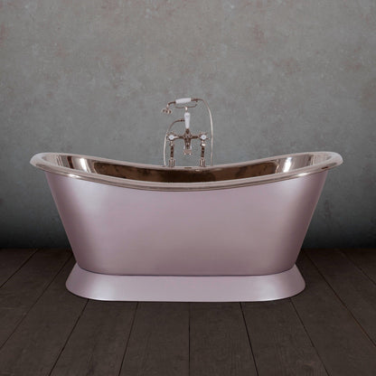 Hurlingham Bathtubs Roberson Silver Blush Copper Bateau