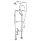 Hurlingham Chrome / 700 mm Freestanding Mixer Taps With Support Leg
