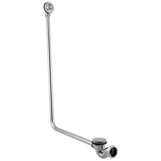 Hurlingham Chrome Bath Exposed Clicker Waste System