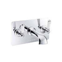 Hurlingham Chrome Wall Mounted Bath Filler Plate