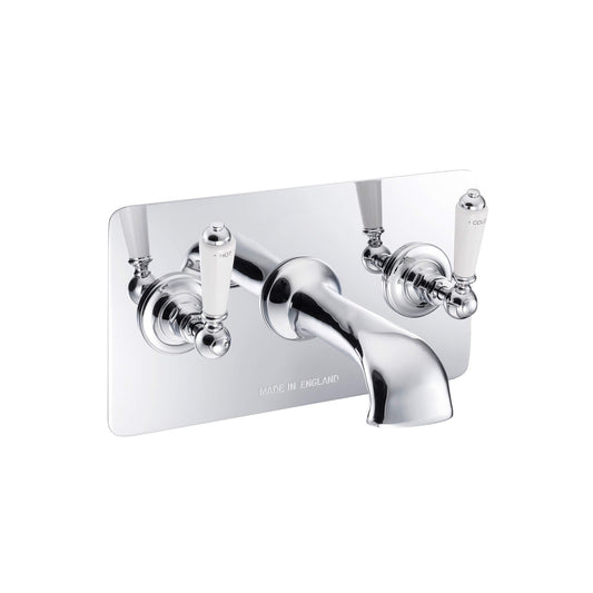 Hurlingham Chrome Wall Mounted Bath Filler Plate