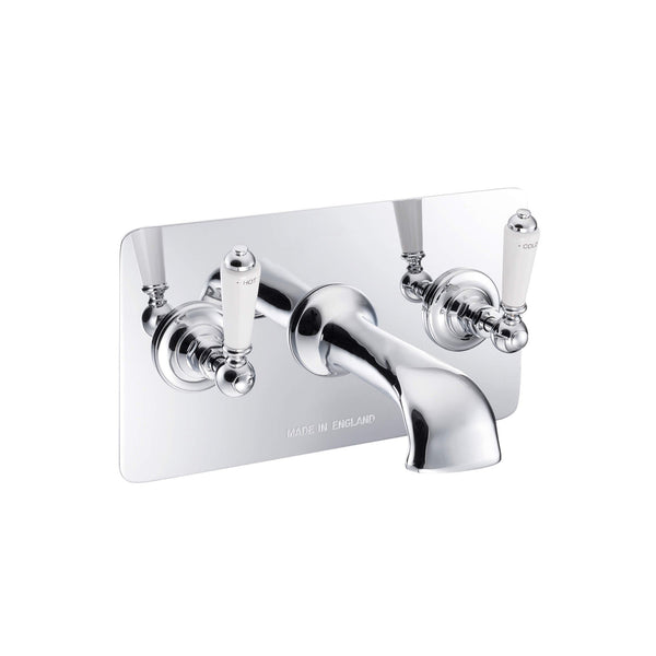 Hurlingham Chrome Wall Mounted Bath Filler Plate
