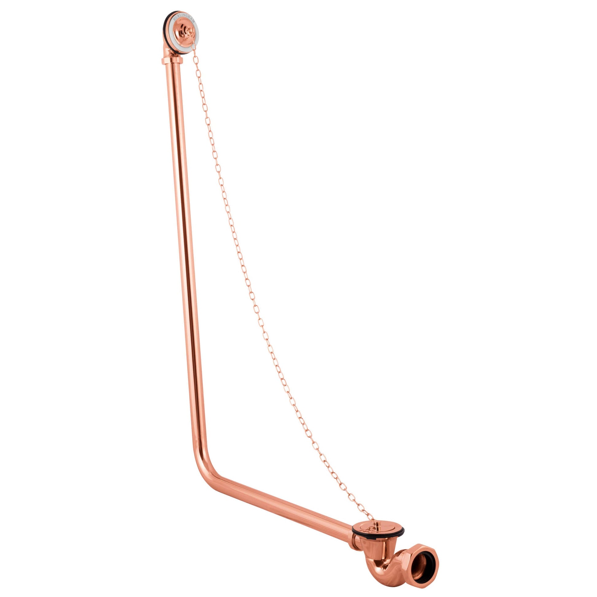 Hurlingham Copper Bath Exposed Waste System
