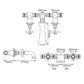 Hurlingham Wall Mounted Bath Filler (3 Holes)