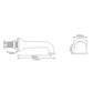Hurlingham Wall Mounted Bath Spout